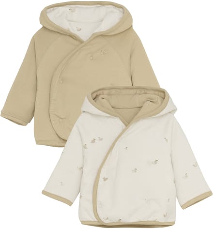 Noppies Nuru Jasje - Animals - Maat 74 - Offwhite