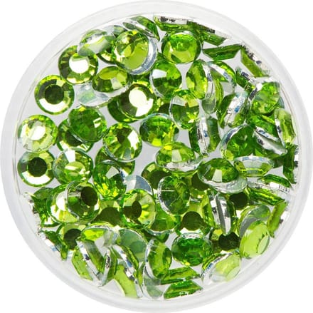 Eulenspiegel - Schmink - Face Jewels - Glitter Steentjes - Carnaval - kleur: Peridot
