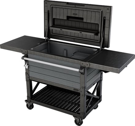Keter Unity Patio Cooler Partytafel - 95,5x58,4x89,8cm - Zwart