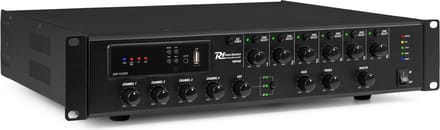 Power Dynamics PMP360 6 zone versterker - perfect voor omroepinstallaties - met Bluetooth - 360W