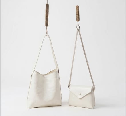 TK-S Set Schoudertas-Shopper + clutch-handtas met schouderriem, zwart
