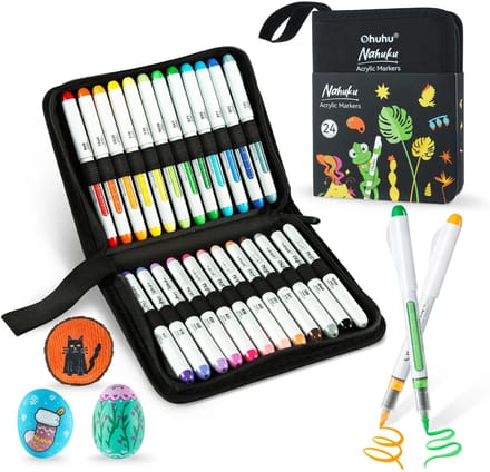 Ohuhu - Nahuku - Direct-ink Acrylic Markers - 24 kleuren