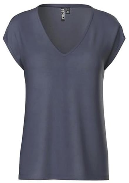 Dames T-Shirt Met Ombre Effect - Blauw - Maat L