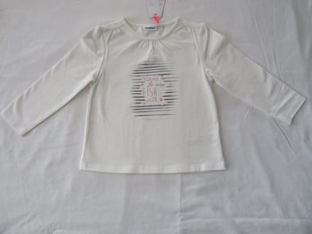 noukie's , meisje, t-shirt lange mouw , creme, today , 6 jaar 116