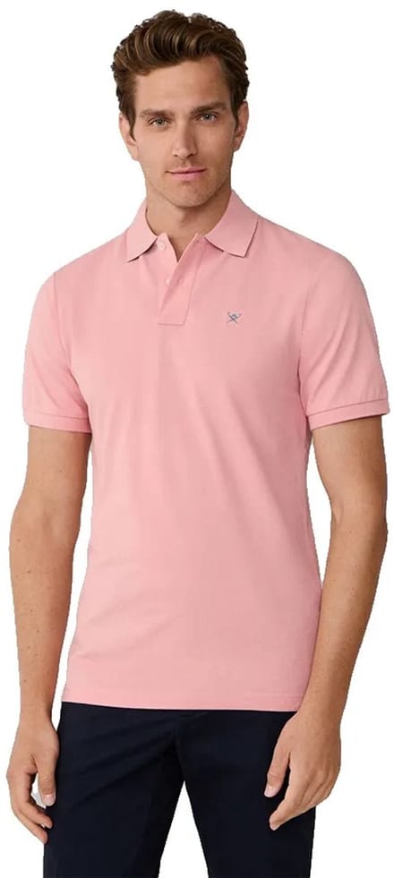 Hackett Hm5600093 Slim Fit Korte Mouw Poloshirt Roze M Man