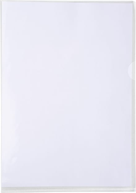 Exacompta Pak van 50 L mappen - gladde PVC Premium 18/100ste - A4 - Transparant - 5950E