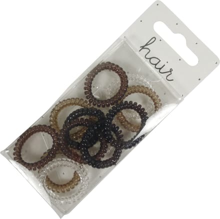 Haarelastieken Mini Invisibobbles - Grijs/Naturel - 12 stuks