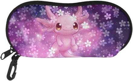 HUIACONG Glasses Case with Clip Zipper Eyeglasses Case Sunglasses Case Soft