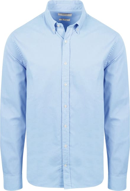 King Essentials The Tommy Overhemd Lichtblauw - Maat S - Heren