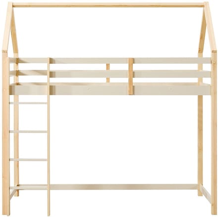 Vente-unique Hoogslaper hout beige 90 x 190 cm