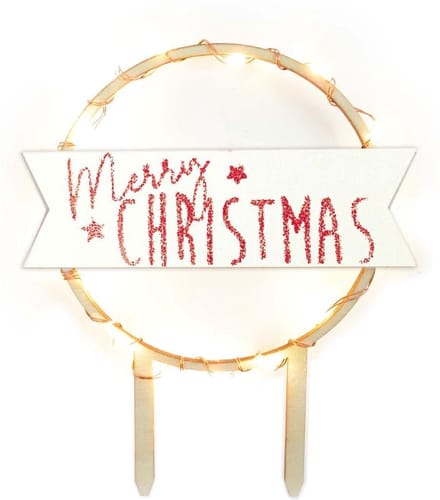 ScrapCooking Cake Topper LED Merry Christmas
