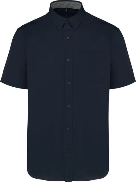 Herenoverhemd 'Ariana III' Korte mouwen Donkerblauw - S