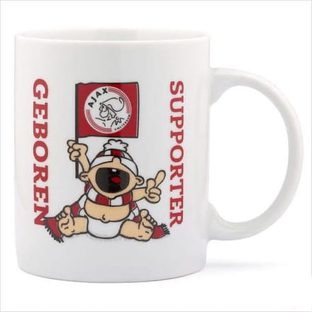 Ajax Mok Geboren Supporter Beker 9 x 8 cm