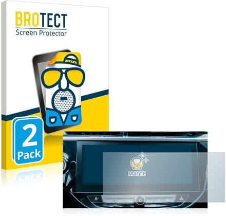 BROTECT - Screenprotector voor Opel Corsa-e 2020 Infotainment System 10" - Folie Beschermfolie matte 2 Stuks