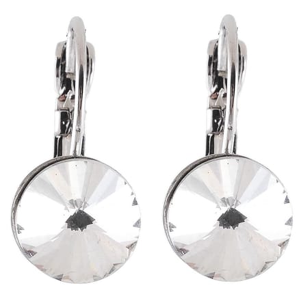 Behave - Oorstekers zilverkleur steen - Elegant glansaccent - Dames