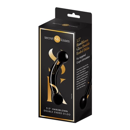 'Handblown Double Ended Dildo', 13,9 cm