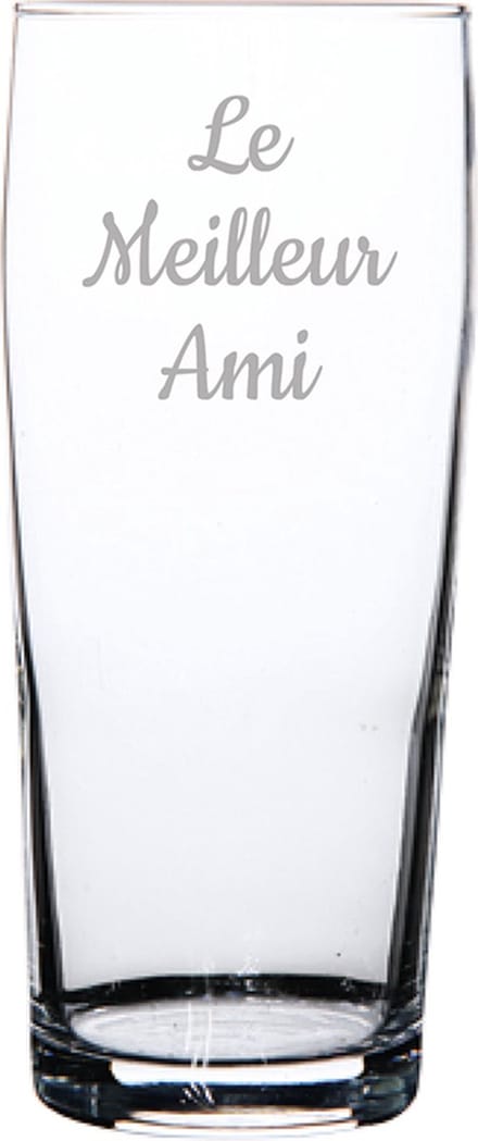 Bierfluitje gegraveerd - 19cl - Le Meilleur Ami