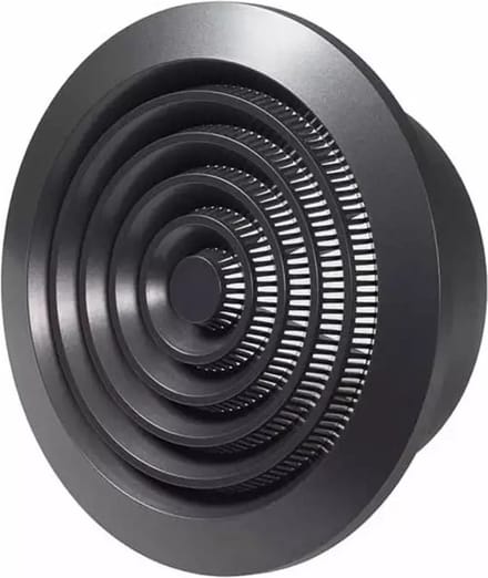 Rond ventilatierooster grill Ø125 mm antraciet - NGA125A