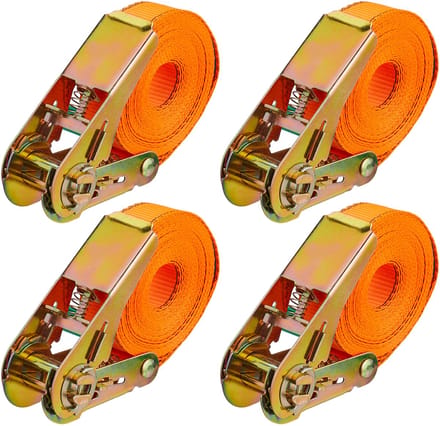 Spanbanden met ratel - set van 4 - 5 meter - 500 kg