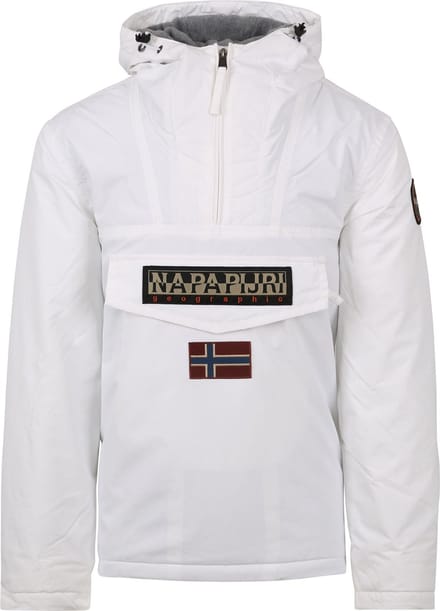 Napapijri - Rainforest Jas Wit - Heren - Maat M - Modern-fit
