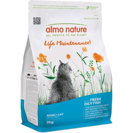 2kg Vette Vis & Rijst Almo Nature Holistic Kattenvoer