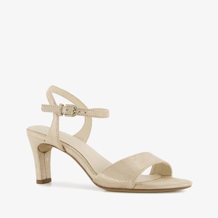 Tamaris dames sandalen met hak goud - Maat 41
