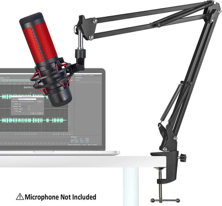 professional microphone arm - QuadCast Boom Arm Stand / microfoonhouder, microphone arm standard adjustable microphone stand 41.4 x 11.7 x 4.6 centimetres