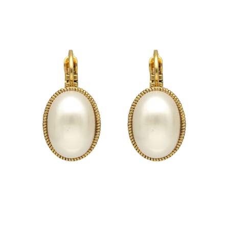 Camps & Camps Oorhangers 1D030 Pearl White