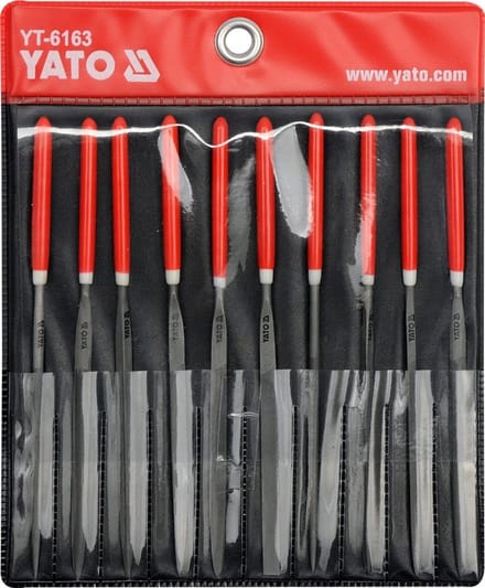 Yato Precisievijlenset Metaal 10-delig