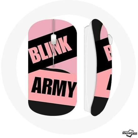 Draadloze muis BTS ARMY en Blackpink Blink Pink Black