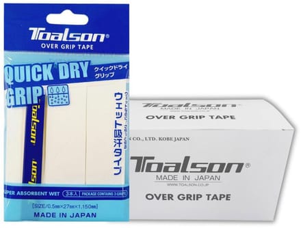 Toalson Quick Dry Overgrip Wit - Tennis Padel - 3 Stuks (10x3 stuks)