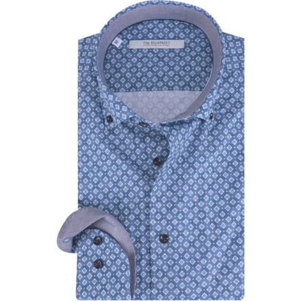 The BLUEPRINT Premium Casual Overhemd Blauw Heren