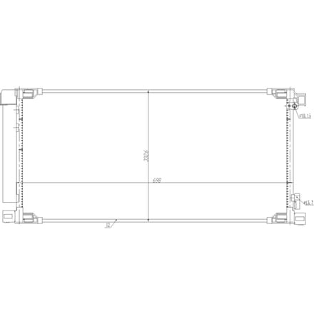 Condensor, airconditioning NRF 350498