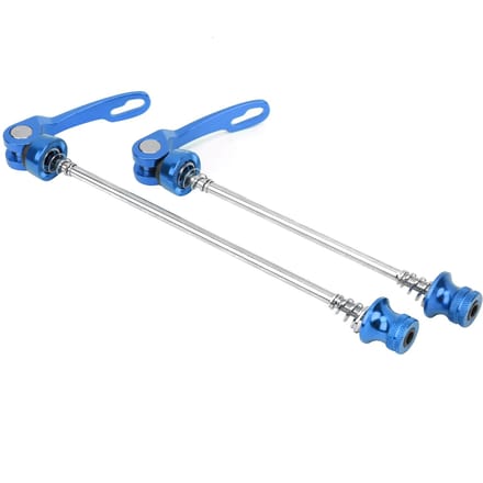 Lot de 2 axes de moyeu de roue de vélo de montagne, axe de vélo de route, levier de broche à dégagement rapide, bleu bleu