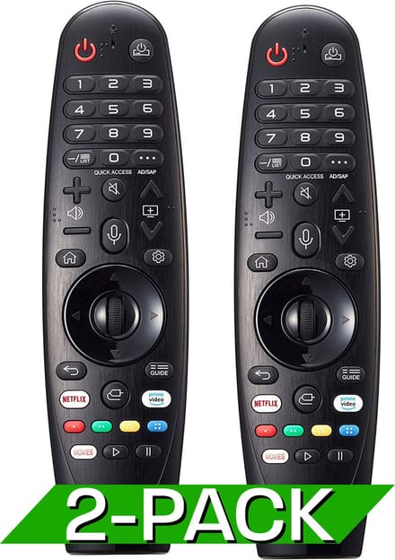 2x Afstandsbediening - Geschikt voor LG Smart TV (AN-MR20GA) Magic - Remote Control