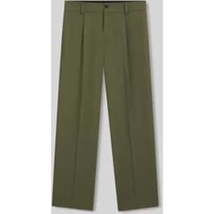 relaxed fit pantalon met bandplooien