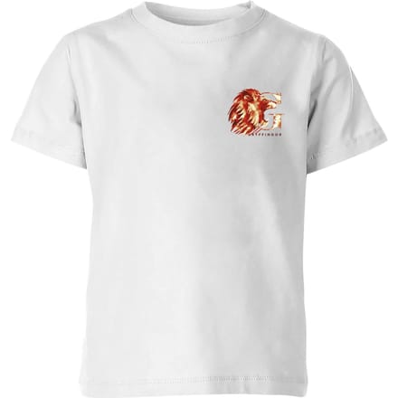 Harry Potter Gryffindor Kids' T-Shirt - White - 98/104 (3-4 jaar)