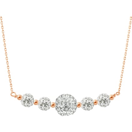 Crystal Necklace Preciosa White Silver 925