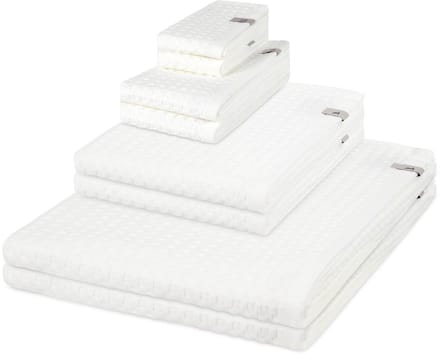 Möve Sonstiges 2 X zeepdoekje 2 X gasten- 2 X douche- 2 X handdoek - in set 8 pack Piquee