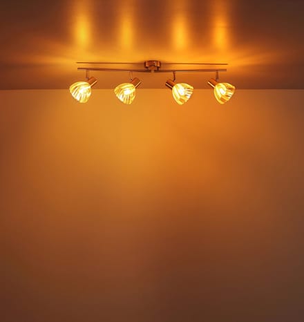 Spot - brons - ZACHERY - glas - opbouwspot - E14 - 54315M-4 - Globo