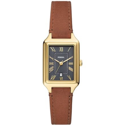 Fossil RAQUEL ES5303 Dames Horloge 23 mm - Bruin