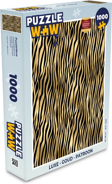 Puzzel Luxe - Goud - Patroon - Legpuzzel - Puzzel 1000 stukjes volwassenen