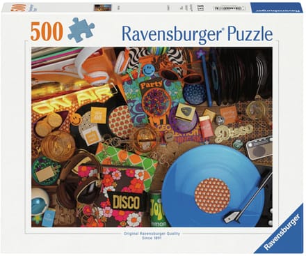 Ravensburger legpuzzel Hallo Vinyl 500 stukjes muziek retro.
