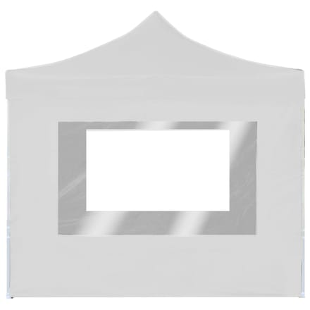 vidaXL - Partytent - inklapbaar - met - wanden - 2x2 - m - aluminium - wit
