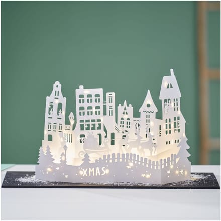 VBS Papieren silhouet "Kerstdorp"