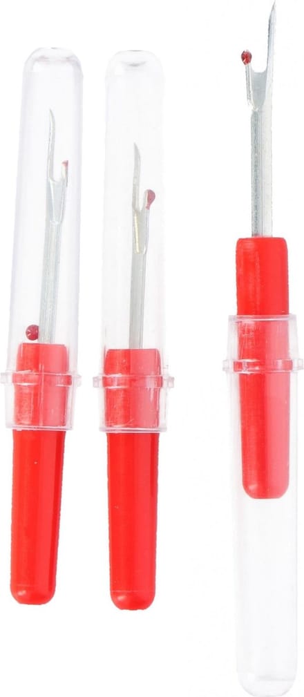 Lifetime Tornmesjes - Haarscherp Staal - Veilig Rood - 7 cm - Set van 3