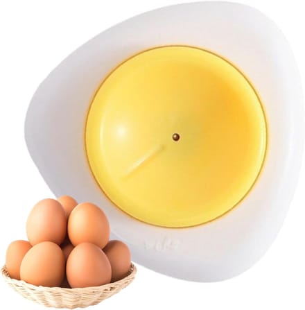 Eierprikker - Eierschil Ponsnaald - Koken - Luchtontsnappingsfunctie - 5.5x5.5 cm - Wit