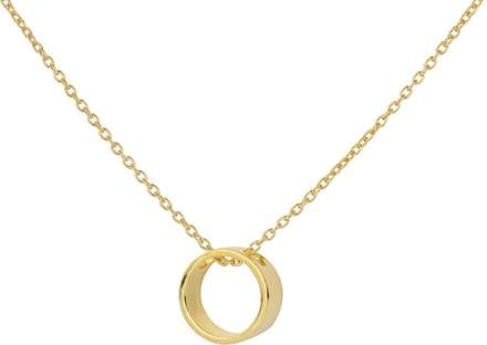 ARLIZI 1545 Ketting Ring Hanger - Dames - Verguld - 44 cm