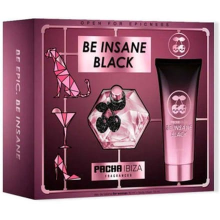 Eau de Toilette PACHA BE INSANE BLACK WOMAN Koffer 2 stuks