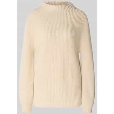 Regular fit gebreide pullover van katoenmix